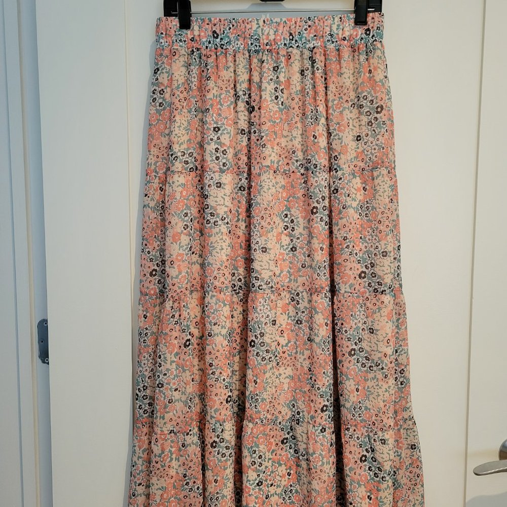 Loft Flowered Maxi Skirt - Picture 2 of 3